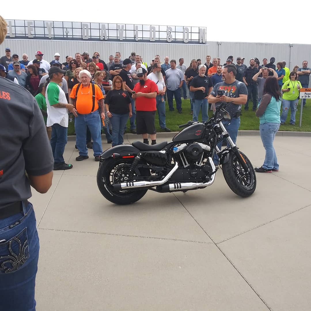 stringer_greg's tweet image. This is the very last Harley Davidson motorcycle Made in Kansas City Missouri
