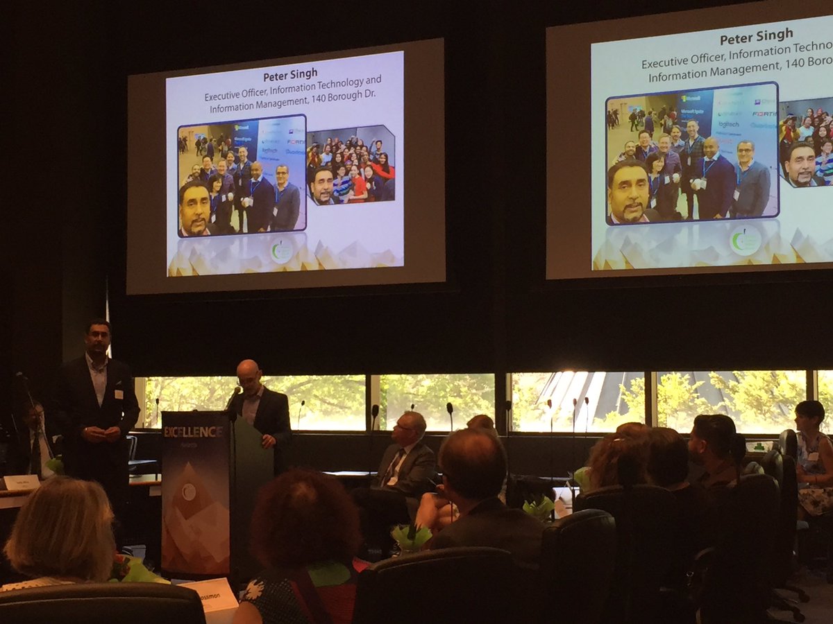 ZeliaMCT's tweet photo. Congratulations Peter @Singhpeter receiving TDSB Excellence Award 2019! @KevBradbeer shares all of the pride and appreciation we (all levels of the board) all have for his ongoing commitment to inspiring innovation and supporting technology improvements across the board @Tdsb https://t.co/ENKZ6eIesv