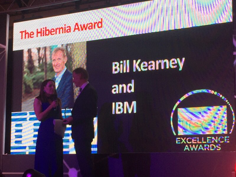 LeroCentre's tweet photo. A great night for @leronews at the #TechEx19 awards as governance board member Bill Kearney of @IBM was presented with the Hibernia Award. https://t.co/BaBwGQwjZq