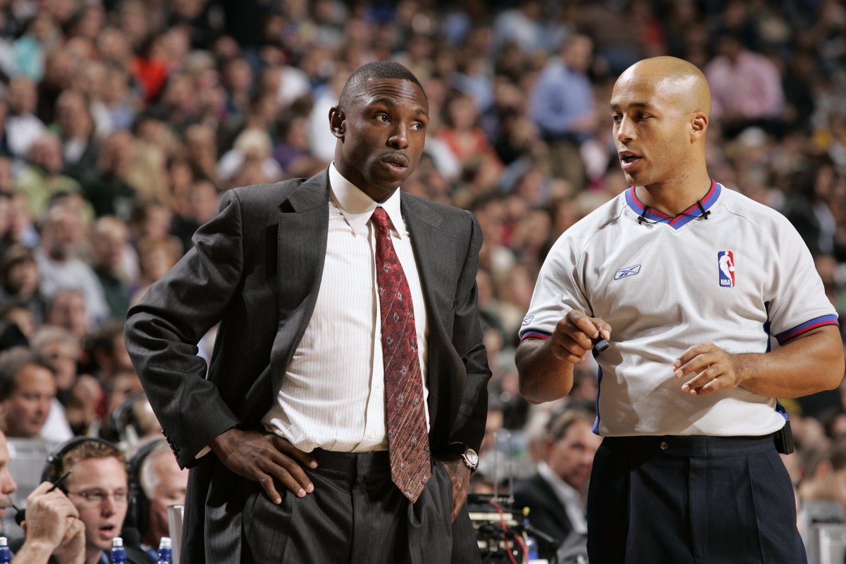 NBA Referees on Twitter " TBT NBA Referee Marc Davis when he was officiating in one of his