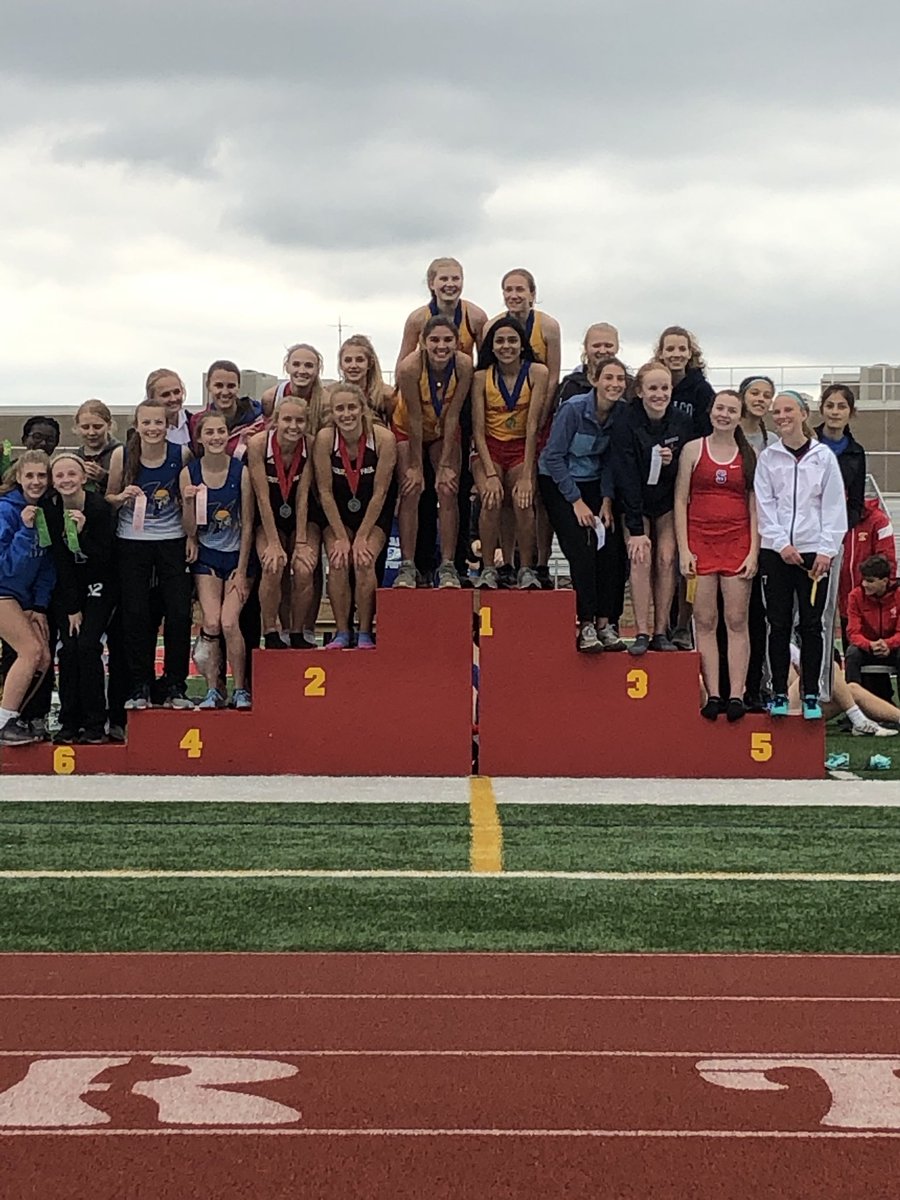 2nd place for the girls in the 4x800! All-Conference!