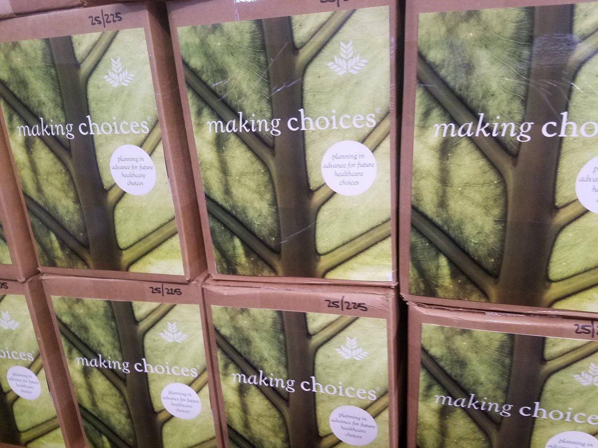 DocJim123's tweet photo. The Respecting Choices packets are ready for distribution to help patients discuss and document their goals of care. #RespectfulCompassion #HardwiredforExcellence @ngmcgme https://t.co/oLKKXqiR6S