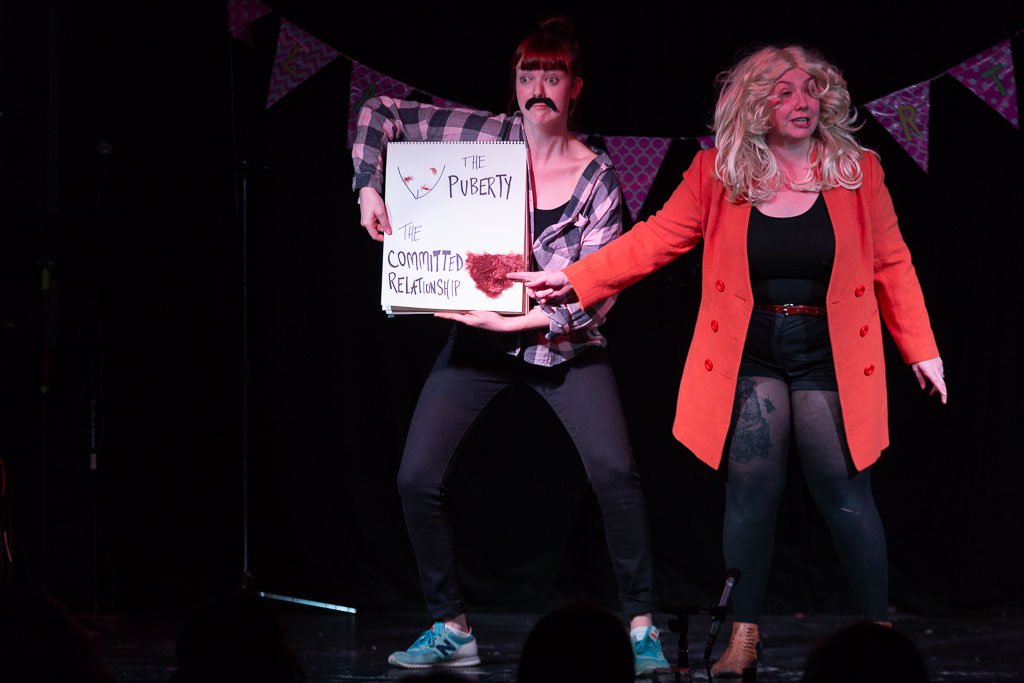 UITATheatre's tweet image. ONLY THREE PERFORMANCES LEFT! 

"It’s hilarious and it’s necessary, so it’s welcome." - @ColinThomasSays about @AfterPartyGirls' Lady Parts, now running at #rEvolverFest. 

Read full review: bit.ly/2X5BCj0 and get your tix fast... bit.ly/2HxEVdf