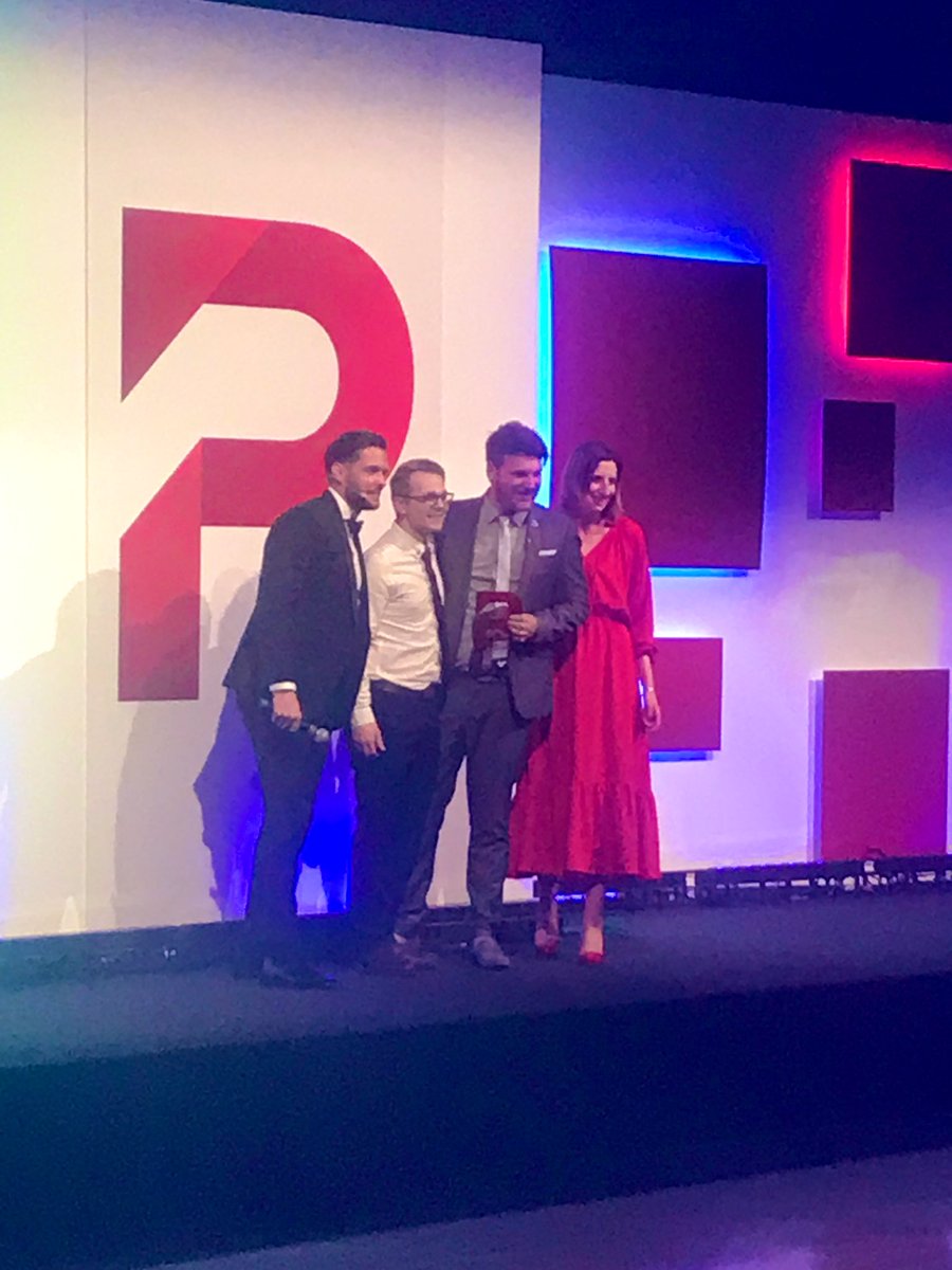 sammyCMgroup's tweet photo. A win for the @BringDigitalUK team at the @ProlificNorth awards for best B2C Marketing Campaign! Well done to all the team #PNA19 #Winners 👏🏻 https://t.co/46sHFBlXxs