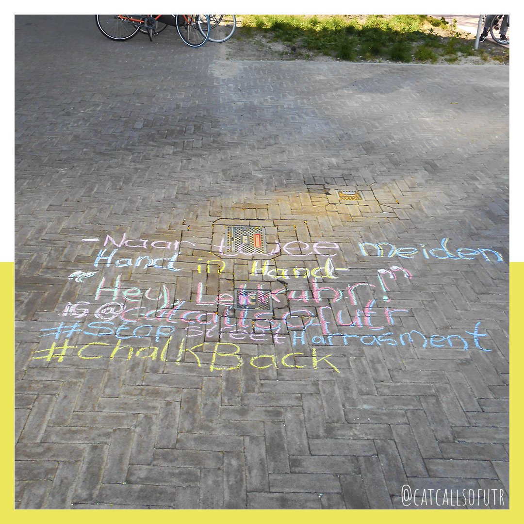 CatcallsofUTR's tweet image. Utrecht near Central Station.
#stopstreetharrasment #chalkback #utrecht #catcalling #catcallsofutr
