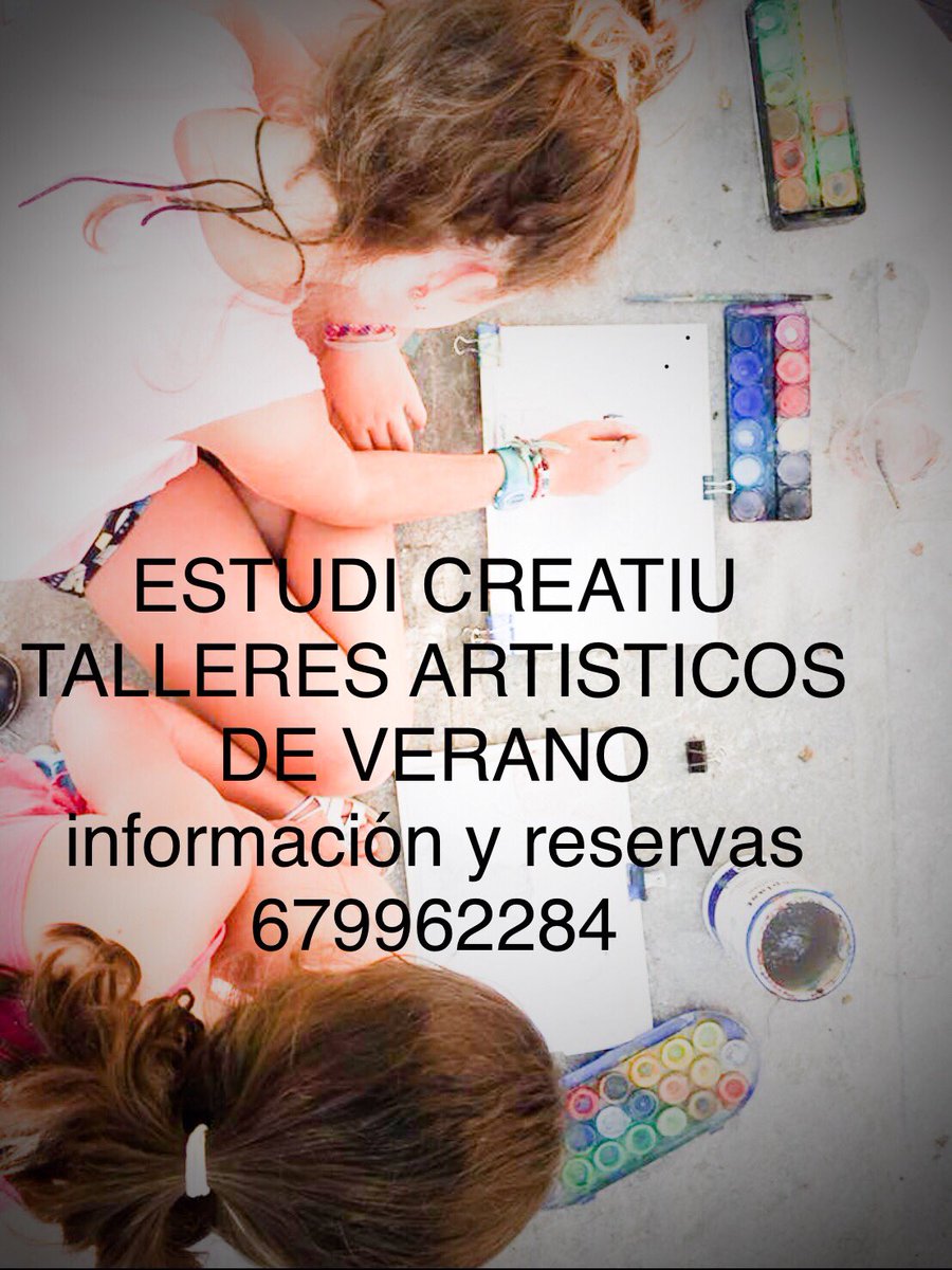 CreatiuEstudi's tweet photo. Abierta la inscripción a los talleres de verano!! https://t.co/miOmd8gZeR