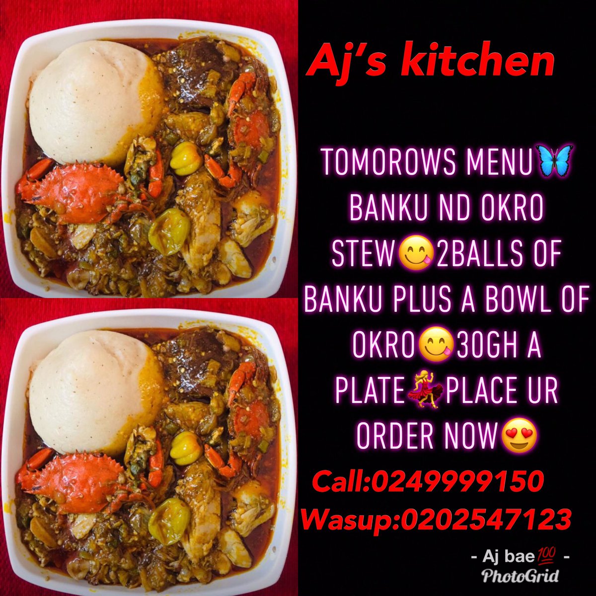 AjBae7's tweet photo. Place ur order nd it will b deliver to u😋😋yummy okro stew nd banku😋😋 https://t.co/mBQPERLDUa