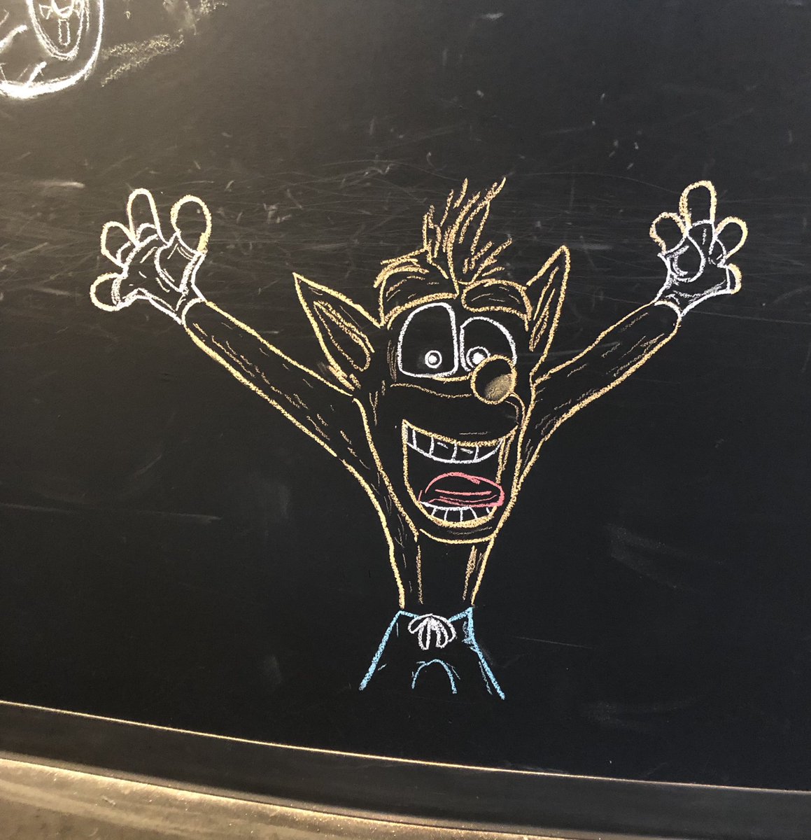 amcgator's tweet image. #programmerart #buildtimes #chalk #crash #LoveWhereYouWork