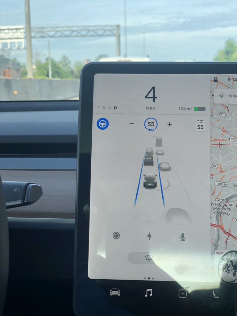 nathaniel_avery's tweet image. “Soul crushing” stop-and-go DC traffic is much more bearable with autopilot.  Thanks @elonmusk and @Tesla for continuing to push forward with autopilot improvements. Can’t wait for FSD! #realworlddata #notasimulation