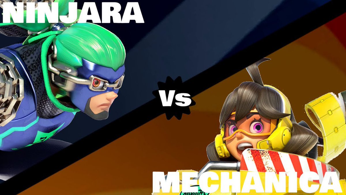 mauricemimms41's tweet photo. ARMS Party Crash Tomorrow! #ARMS #armspartycrash #partycrashbash #mechanica #Ninjara #Nintendo #nintendoarms #partycrash #gaming #NintendoSwitch https://t.co/fHm3YTY1ns