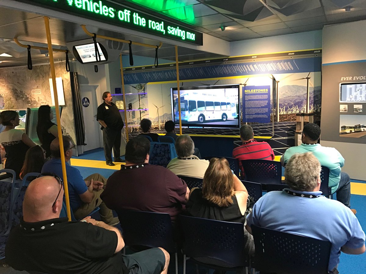 SunlineTransit's tweet photo. SunLine Learning Center Tour for CTAA conference members in Thousand Palms.
#SunLineTransit #CTAA #PublicTransit #STALearningCenter https://t.co/925g37JDRb