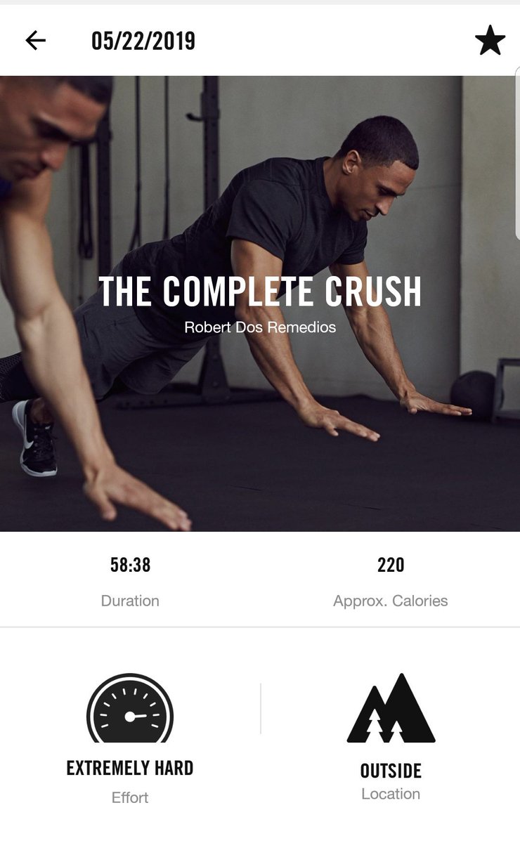 CoachADutch's tweet image. Yesterday's workout beasted outside on the Nike training App! It was hot... !
today had morning workout #twoforthursdays
8 Power Cleans @ 95lbs
8 Thrusters @65 lbs
50 Double unders
3 Rounds #quickandefficient
#CoachesStayFit

About to do 2nd workout today! Let's go!
