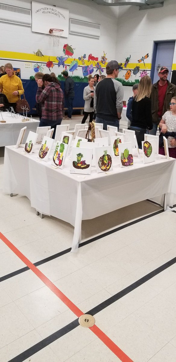 LPS_Crestview's tweet photo. First Annual Crestview Art Show is a hit! Huge turn out to see student art work. Well done students, staff and school council!#LPStb https://t.co/8ZGSfugcyK