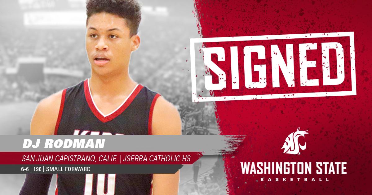WSUCougarsMBB's tweet photo. We're excited to introduce our newest Cougar. Welcome to the family, DJ Rodman! 

Story: https://t.co/f3hCwYaPu2

#GoCougs | #Nerdball https://t.co/mFJ7rbWhlr