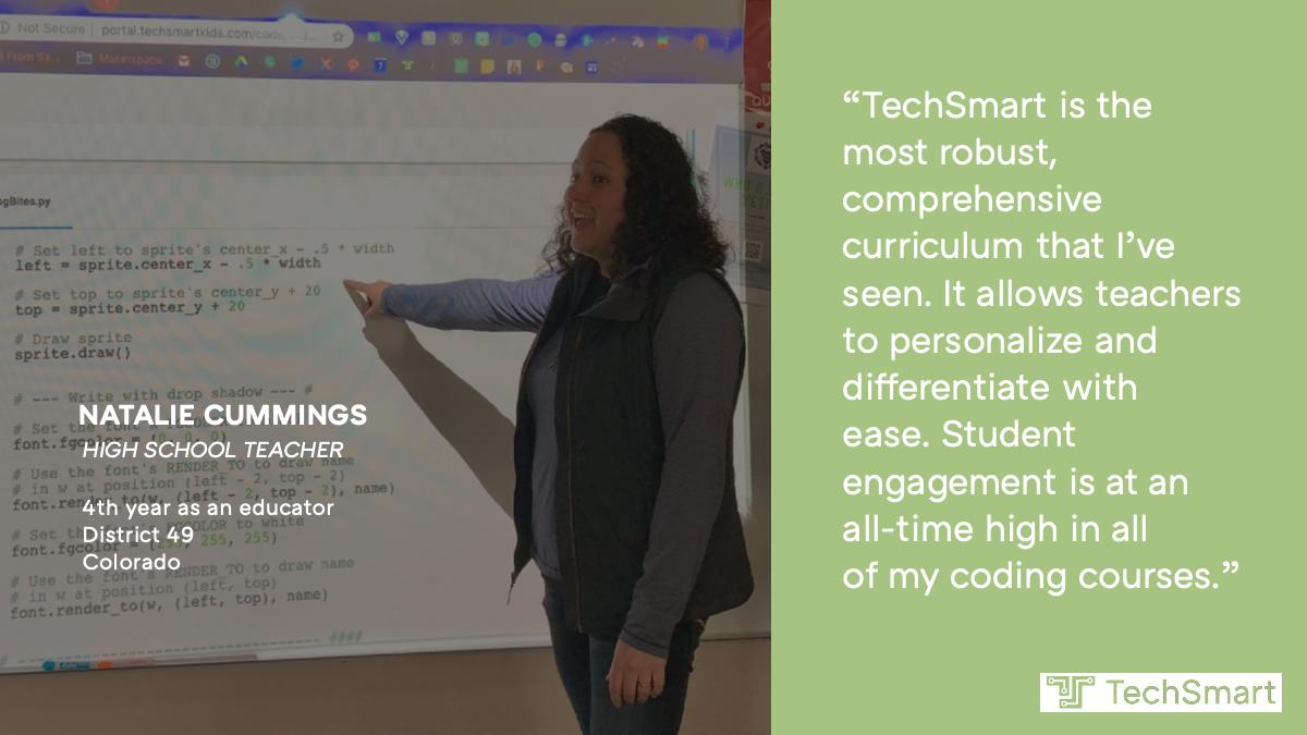 TechSmartCodes's tweet image. Today, we celebrate @NKC_EdTech.  Thanks for being a TechSmart teacher, and for all that you do in Computer Science education!  Teachers are the best!  bit.ly/2JanMZ9

#TeacherThursday #teachcode #CSEd