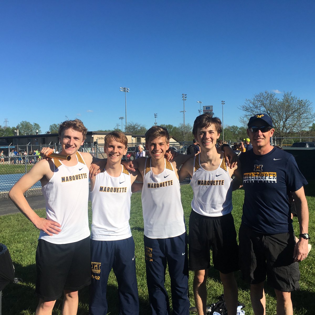 MQXCTF's tweet photo. Hilltoppers taking care of business at Sectionals! 4x800 relay moves on to State. https://t.co/VCOolY4yRk