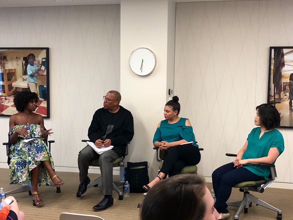 frontline_sol's tweet photo. Listening to @AishaThinker, @congosdad, and @DCxchange about putting DEI practices into philanthropy and going from aspiration to implementation. @EPIPDC #DEIinPractice #EPIPDC💡 https://t.co/MzUCCZRdjA