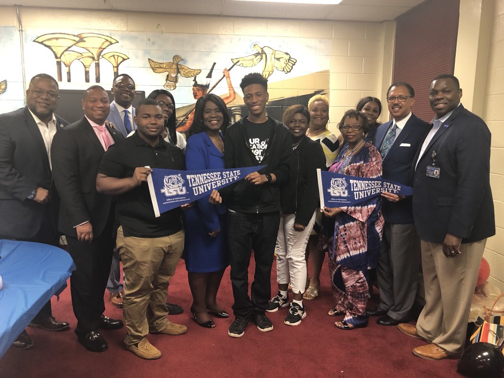 The TSU family is pleased to welcome TUPAC MOSLEY as our newest Tiger! When we learned of his achievements of Valedictorian, 31 on ACT and 4.3 GPA-all while homeless, we traveled to Memphis, met with him and brought him back to Nashville on a full scholarship. Welcome home Tupac!