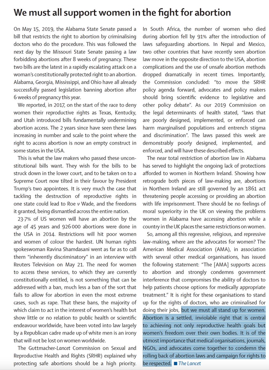 Eric Topol (@erictopol) on Twitter photo Cover and editorial this week's <a href="/TheLancet/">The Lancet</a>
thelancet.com/journals/lance…
"we must all stand up for women" Cover and editorial this week's <a href="/TheLancet/">The Lancet</a>
thelancet.com/journals/lance…
"we must all stand up for women"