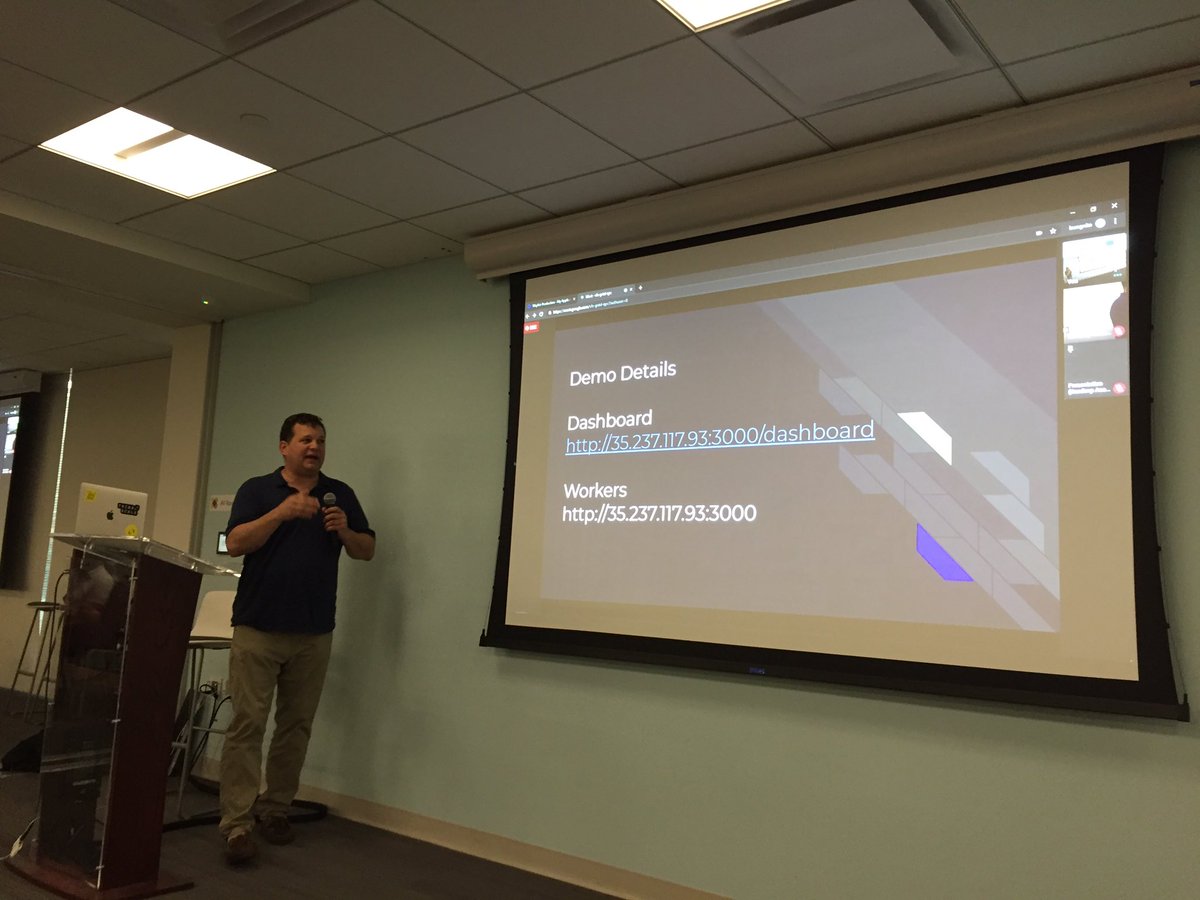 DevBostonDotOrg's tweet image. .@BillScottCoder, @jacob_zweifel and @srigumm are showing #DotNetCore implementation of a eCupcakesFactoryOnContainers application at @confluentinc #ApacheKafka #BostonKafka meetup @WayfairTech #Boston
