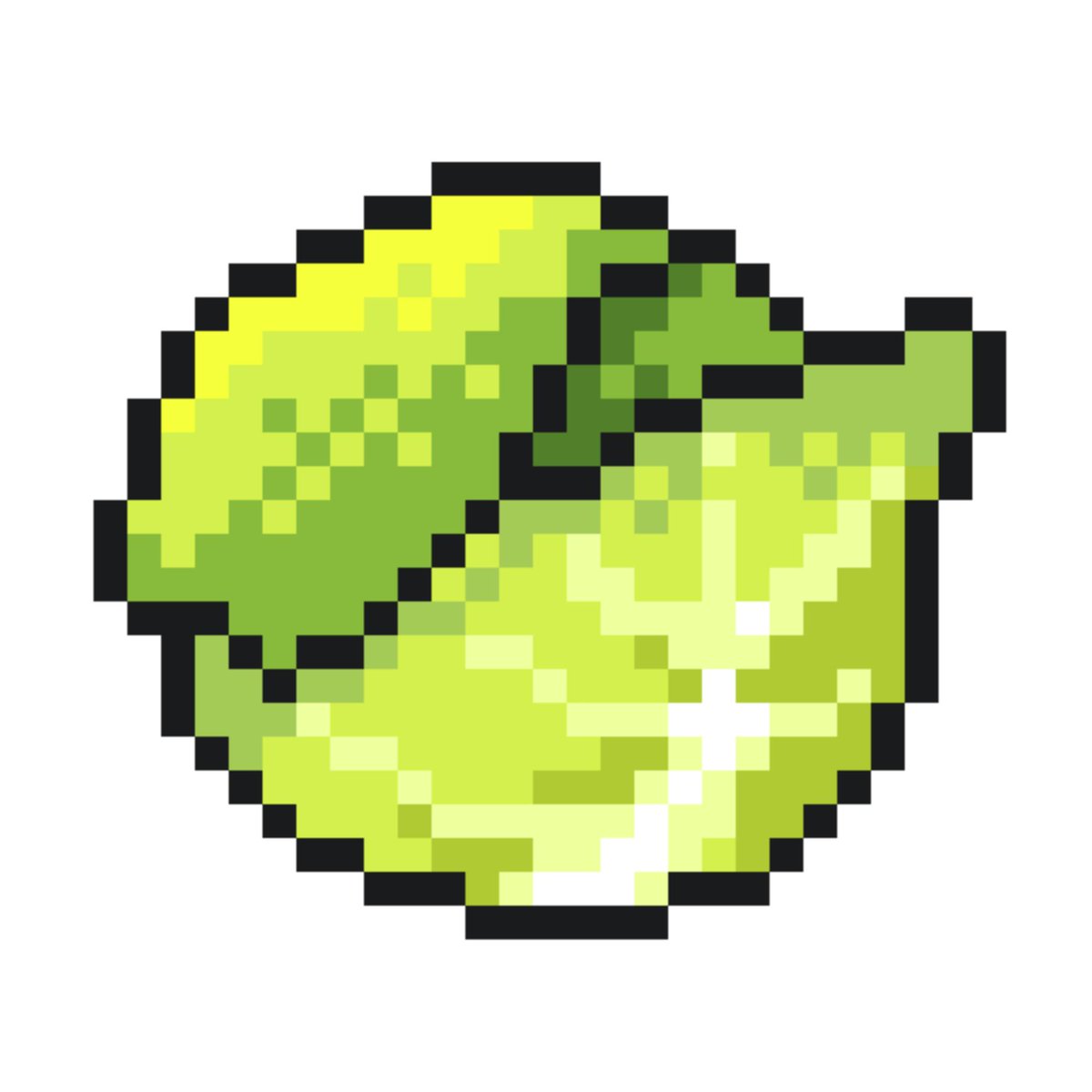 Twitter पर ドット野菜 キャベツです Pixelart Vegetable 野菜 キャベツ イラスト Illustration ドット絵