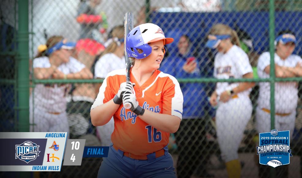 NJCAASoftball's tweet photo. Angelina used three-run innings in the final two frames to break open a close game.

That advances the Roadrunners to face top-seeded Seminole State on Friday! 🐦💨

#NJCAASoftball https://t.co/B33zeqBTQD