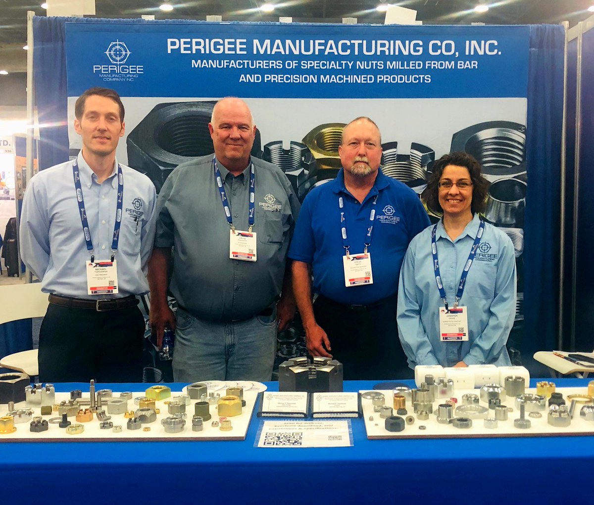 PerigeeMfg's tweet photo. We had a great time at Fastener Fair USA 2019 at Cobo Center in Detroit - thank you to all who stopped by our booth over the last two days.  #FastenerFairUSA #FFUSA #PrecisionMachining #Manufacturing #Detroit #MotorCity https://t.co/NdMomnmvfs