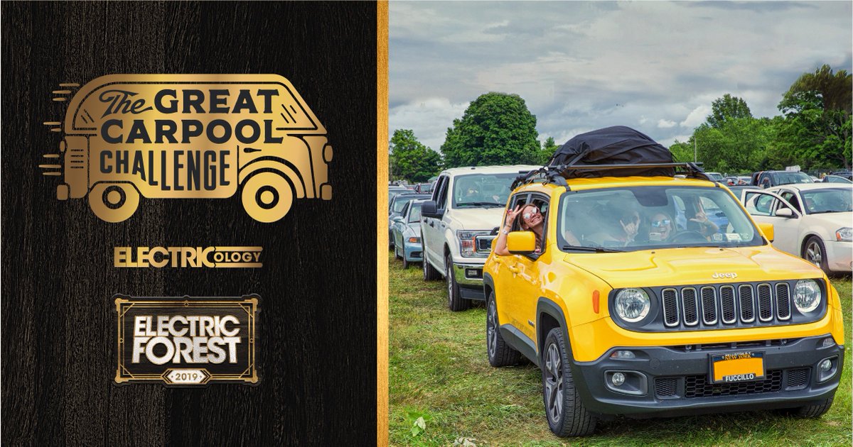 Electric_Forest's tweet image. Introducing The Great Carpool Challenge: ElectricForestFestival.com/participate/pl…

Forest Family who arrive to #EF2019 in a vehicle with 3 or more people will receive an @Electricology Sustainable Traveler Reward, entering them into a raffle for the ultimate experience beyond the trees.