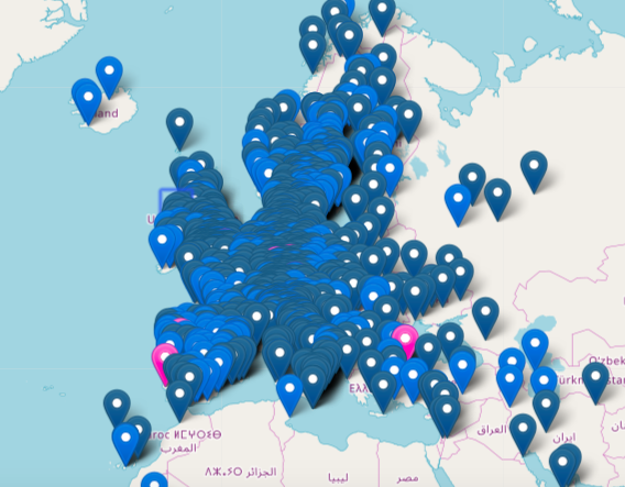 MikeHudema's tweet photo. This is the current map of tomorrow’s #schoolstrikes4climate. 1623 places in 119 countries, and counting!

This will be one of the most global day's of action this planet has ever seen. It's time to #ActOnClimate

#climate #energy #FridaysForFuture #ClimateStrike #euelections2019 https://t.co/nlJD825b8t