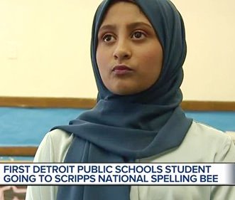 DeadlineDetroit's tweet photo. #DetroitLooksLikeThis

Davison Elementary-Middle School seventh-grader Zaara Noor, 12, competes in the @ScrippsBee next week. She's the 1st @detroitk12 student reaching the national #spellingbee.

Photo from @wxyzdetroit: https://t.co/CXcBhHgTSX … #StudentsRise #DPSCDpride [1/2] https://t.co/tAbYVErTa3