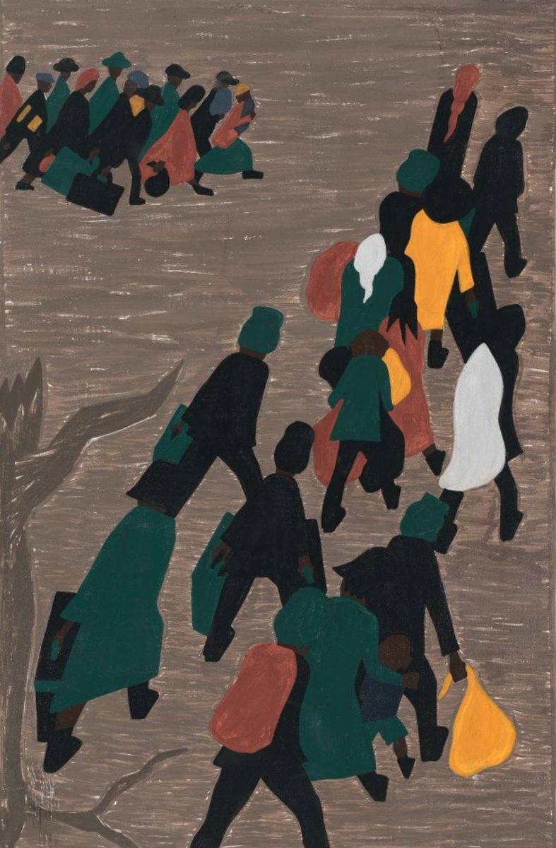 "The migration gained in momentum."#18, Great Migration Series, 1941Jacob LawrenceMOMA