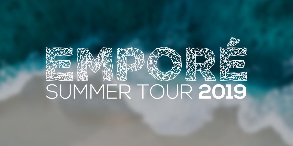 d100's tweet photo. Sun's out. ☀️ Emporé's out.
The Emporé Summer Tour 2019 is coming!
Stay tuned for updates at https://t.co/ZTerHJKIg4 and here on Twitter. #EST19 https://t.co/WJVe7pZiqV
