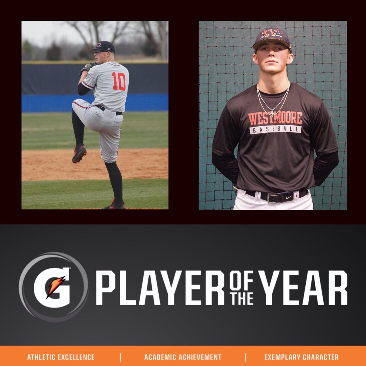 BIG congratulations are in order for Westmoore’s own Kale Davis—Gatorade Oklahoma Baseball Player of the Year! Honorees are chosen for their athletic skill plus their academics and character. Congrats to Kale on this well-deserved recognition!
#jaguarstrong #jaguarpride #mpspride