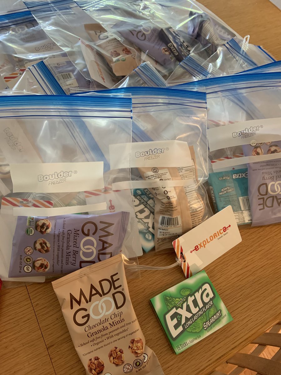 School is out but I’m making goodie bags for our #RSDnCanada trip with @Explorica @exploricacanada #RSMSrocks #parlezfrancais