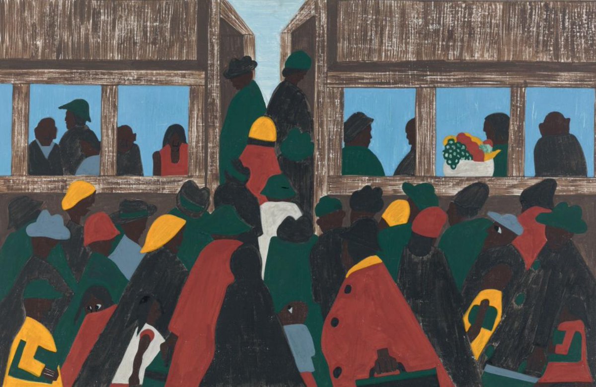 "The migration spread."#23, Great Migration Series, 1941Jacob LawrenceMOMA