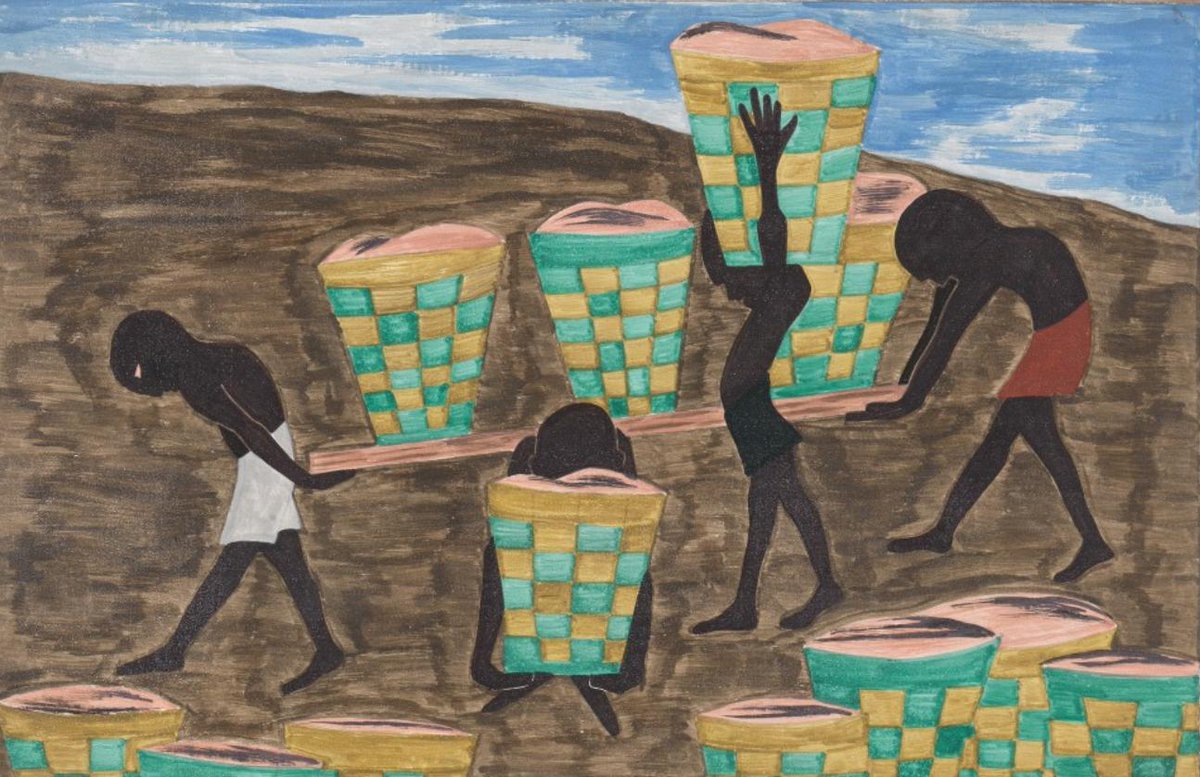"Their children were forced to work in the fields. They could not go to school."#24, Great Migration Series, 1941Jacob LawrenceMOMA