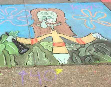 LizMcGowan_14's tweet photo. got our daily dose of jazz and second place, what do you think @SpongeBob ? #KelpyG #Salutations https://t.co/FCjmp3dzZ8
