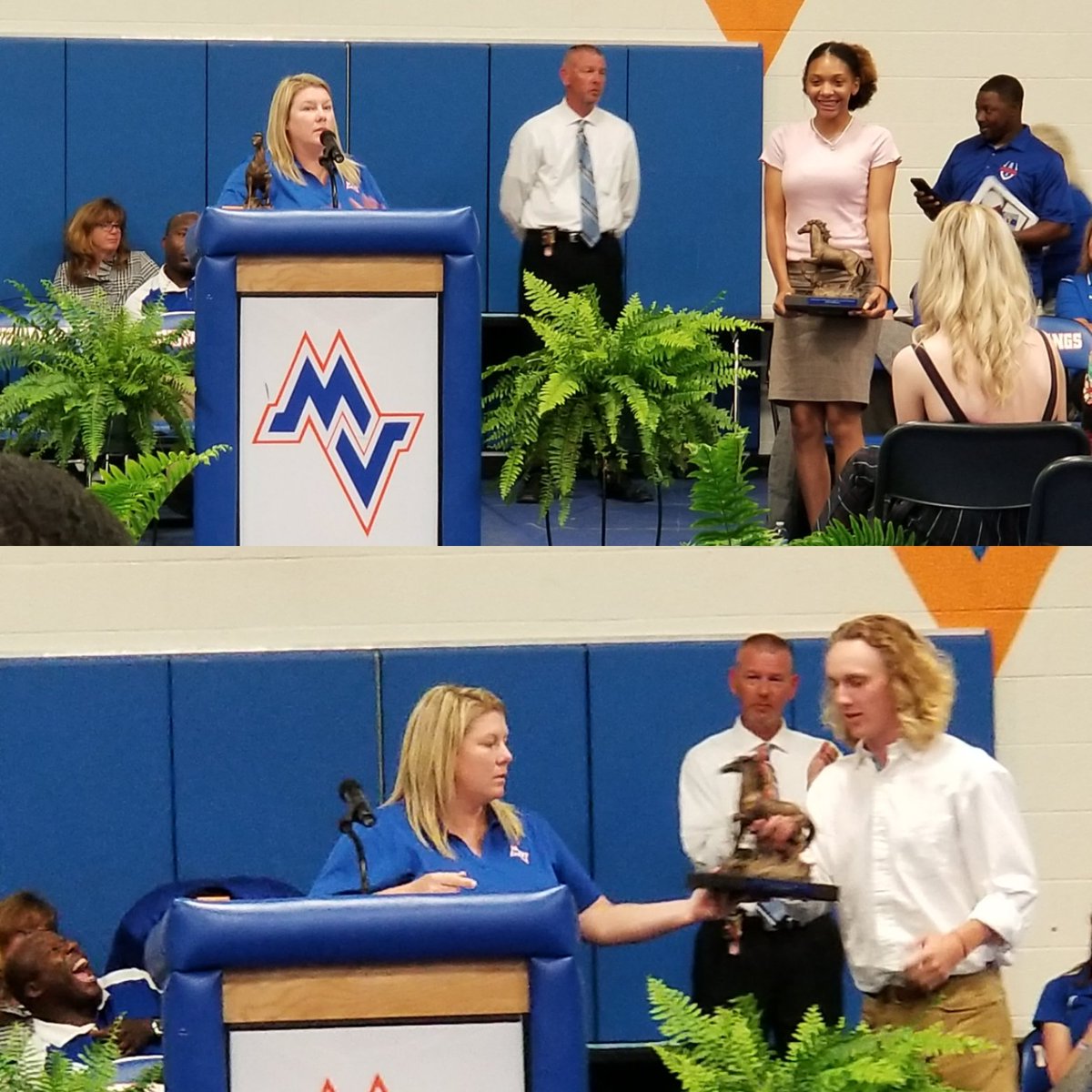 ValleyFB's tweet photo. Most outstanding senior athletes: Erin Andrew's and Seth Richardson! https://t.co/clJaJOsH8p