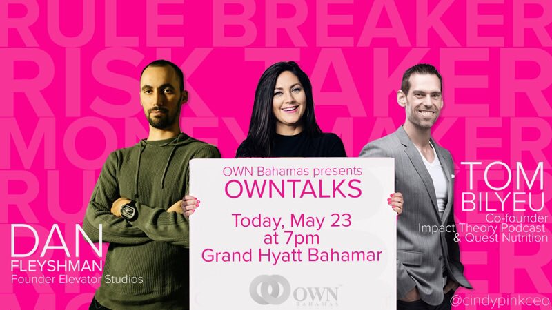cindypinkceo's tweet photo. ✨Happening now!✨ Can’t wait to hear @DanFleyshman &amp; @TomBilyeu, and meet this incredible audience! #OWNtalks https://t.co/7cxwOM0t3a