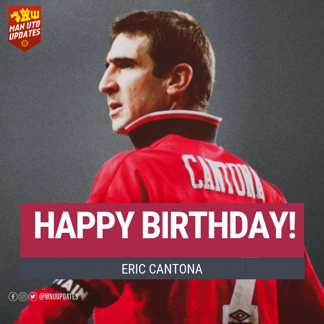 Happy 53rd birthday to the KING Eric Cantona.     