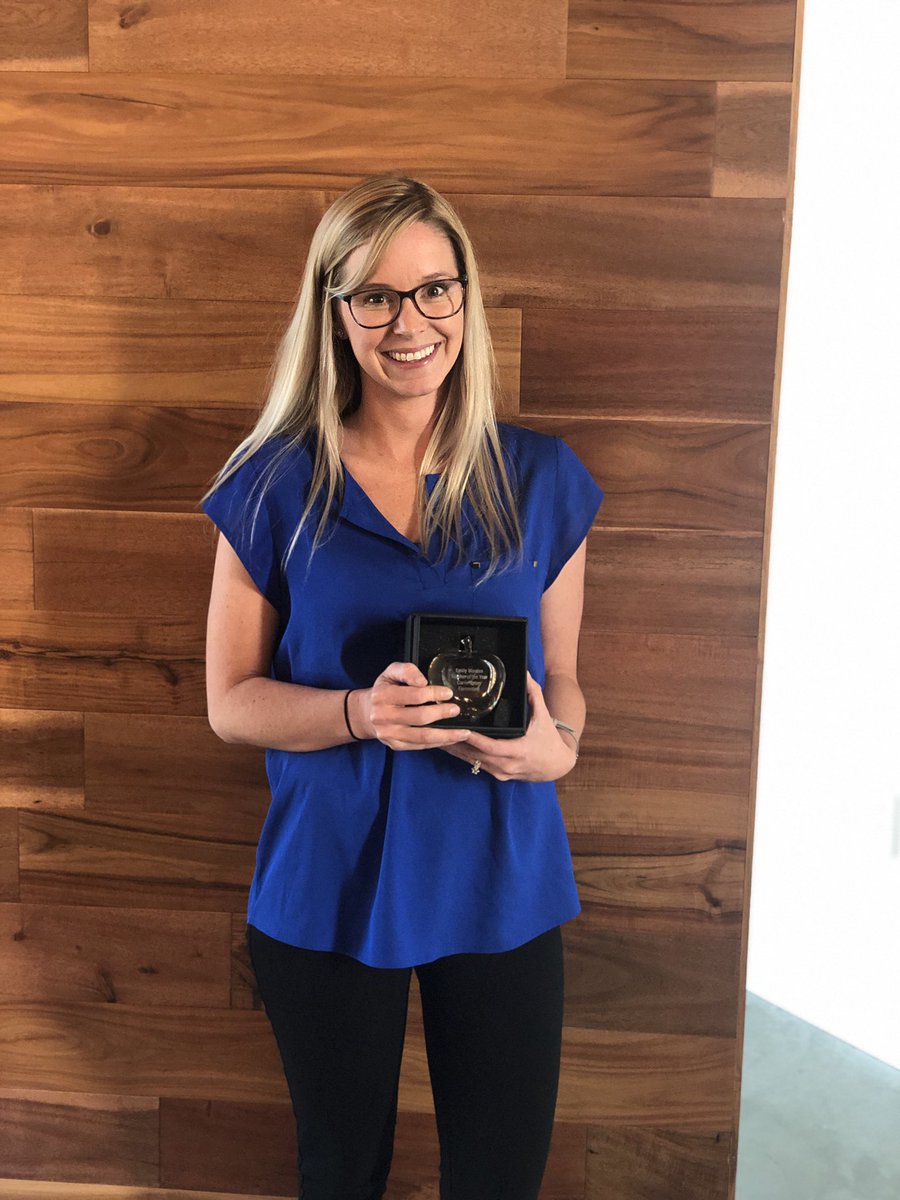 CarrieBusey's tweet photo. Congratulations to Ms. Emily Wooten for winning Teacher of the Year. Thank you to #Napleton Urbana. @Unit4Schools https://t.co/5q8GWbL0aw