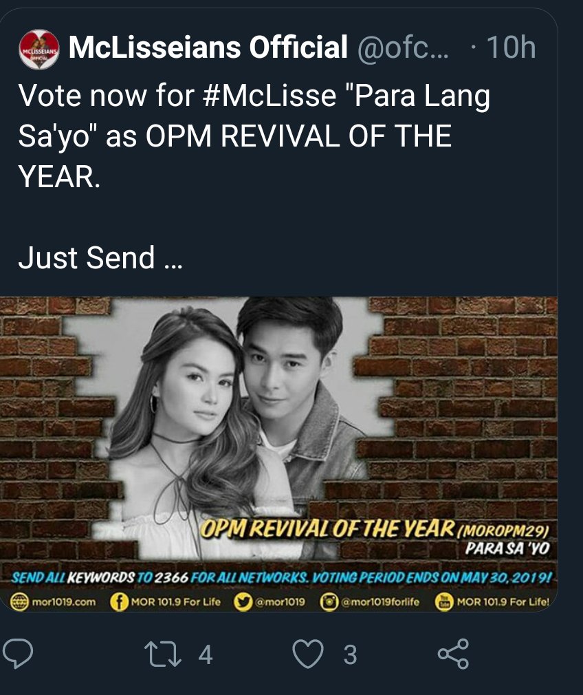 nanaytatay319's tweet photo. Good morning po McLisse Family..
Smile po tayo..😊
God is good!🙏❤
Power Vote po ulit tayo dito!👇
Let's do this with love..
Bigyan  natin ulit sila ng award😊🙏
Ngayon palang nagpapasalamat na ako sa inyo...❤❤❤

#McLisse 
@hashtag_mccoydl  @ElisseJoson https://t.co/6m8vz1BFz1