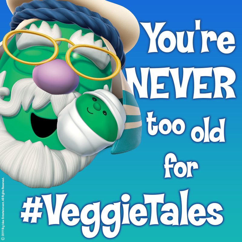 VeggieTales is for kids ages 0-99! 

#ThursdayThoughts #WeLoveOurFans #VeggieFans #VeggieTales