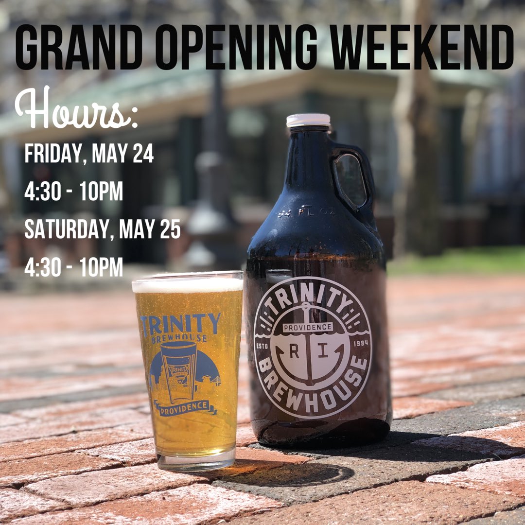 trinitygardenri's tweet photo. Less than 24-hours! See you tomorrow at 4:30pm for the grand opening of #trinitybeergarden π» #beer #tacos #oysters #providence #pvd #ri #rhodeisland #downcity #indowncity https://t.co/yu9DEahHLt