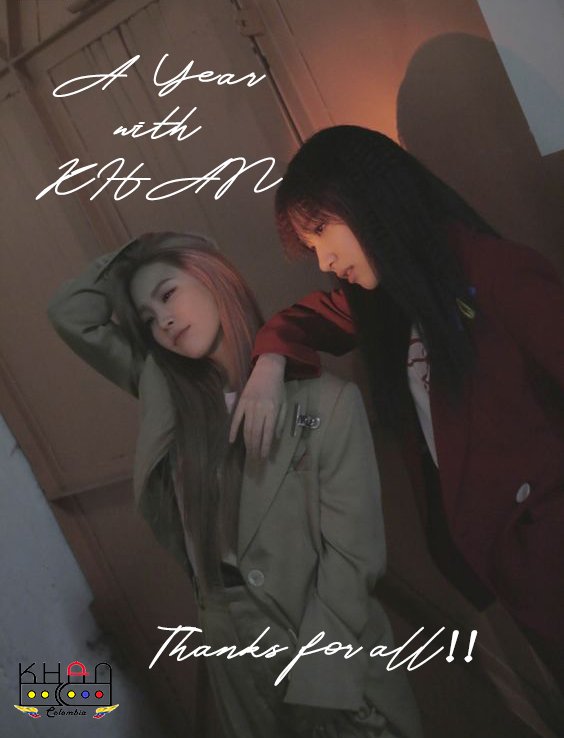ColombiaKhan's tweet photo. Estamos super felices por que ya se cumple un año del debut de nuestras hermosas chicas, siempre las vamos a apoyar en todo lo que podamos ^^
@officialKHAN_ @BammRadio @CiudadKpop  @KPOPCOLOMBIA3 @maroo_ent #weloveKHAN #1YearWithKhan #euna #minju 

staff khan colombia 💖💖 https://t.co/HTc2xJGUEU