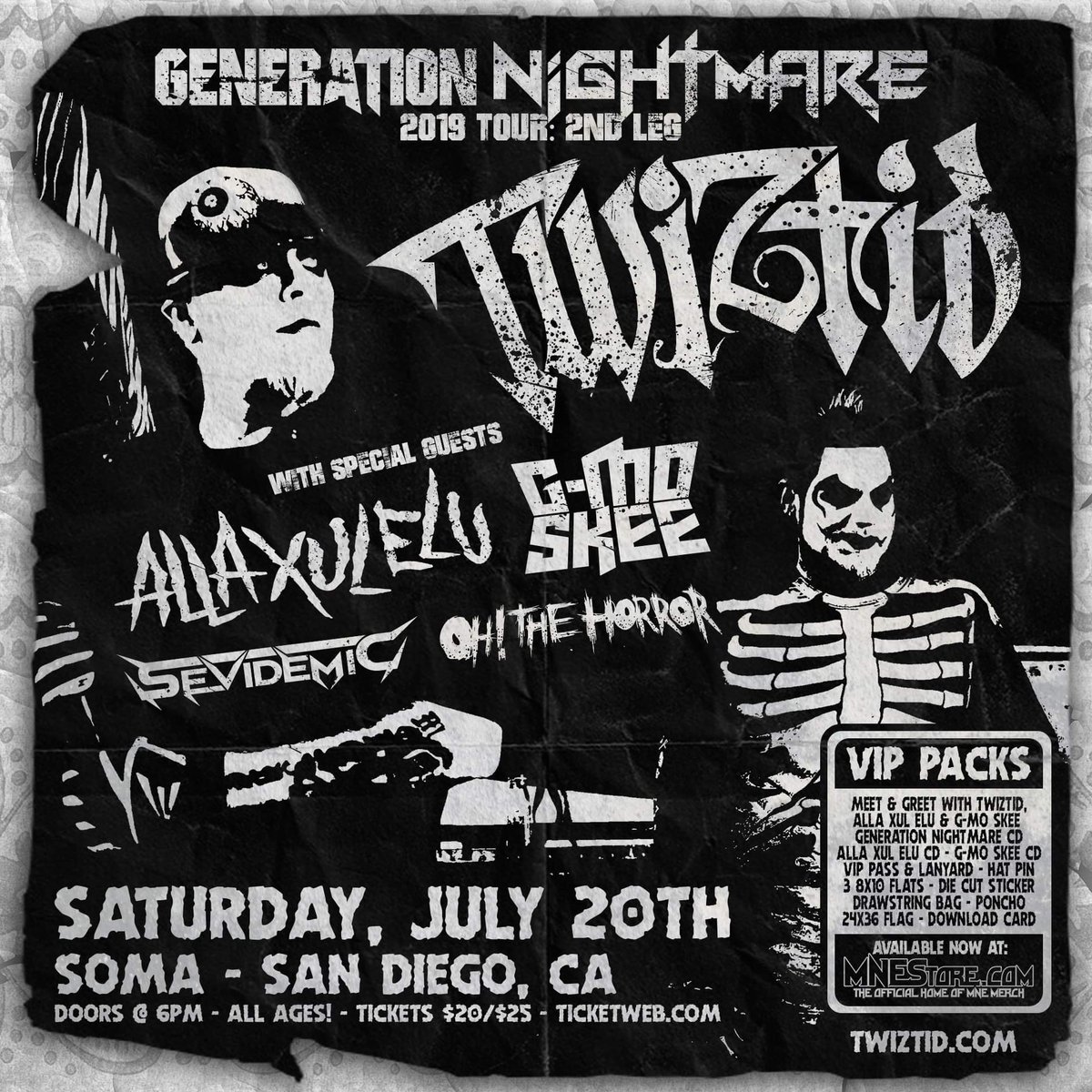 MAJIKPAUL's tweet photo. #SanDiego is about to get #TWIZTID #rap #rock #calijuggalos #californiajuggalettes #sandiegocalifornia
#mne2019 #generationnightmare #generationnightmaretour #californiajuggalos #warpedgetstwiztid
Get tickets & VIP now at @TwiztidShop
https://t.co/N5vP4gOMDr https://t.co/IlaNIJK0hs