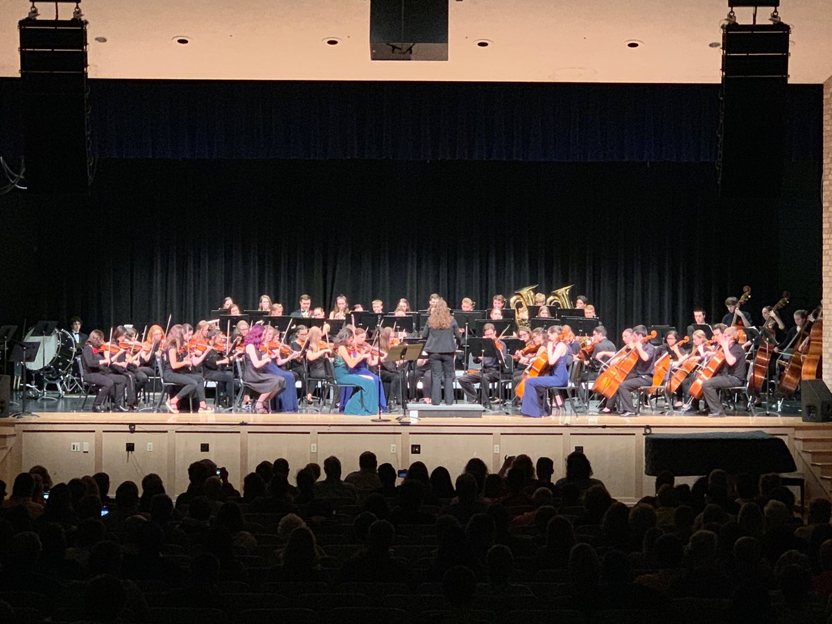 TeachBand12's tweet photo. Philharmonic Orchestra kicks off the final Spring Concert series with Phantom Of the Opera. https://t.co/pLS6EkGn8J