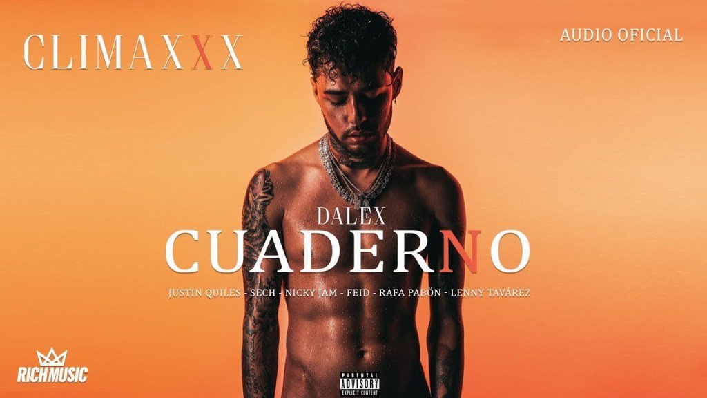 LyricsPTY's tweet photo. #Dalex ft. #NickyJam #Sech #JustinQuiles #Feid #LennyTavárez #RafaPabön - Cuaderno https://t.co/c3RLABSruF https://t.co/XrubzGJwVX