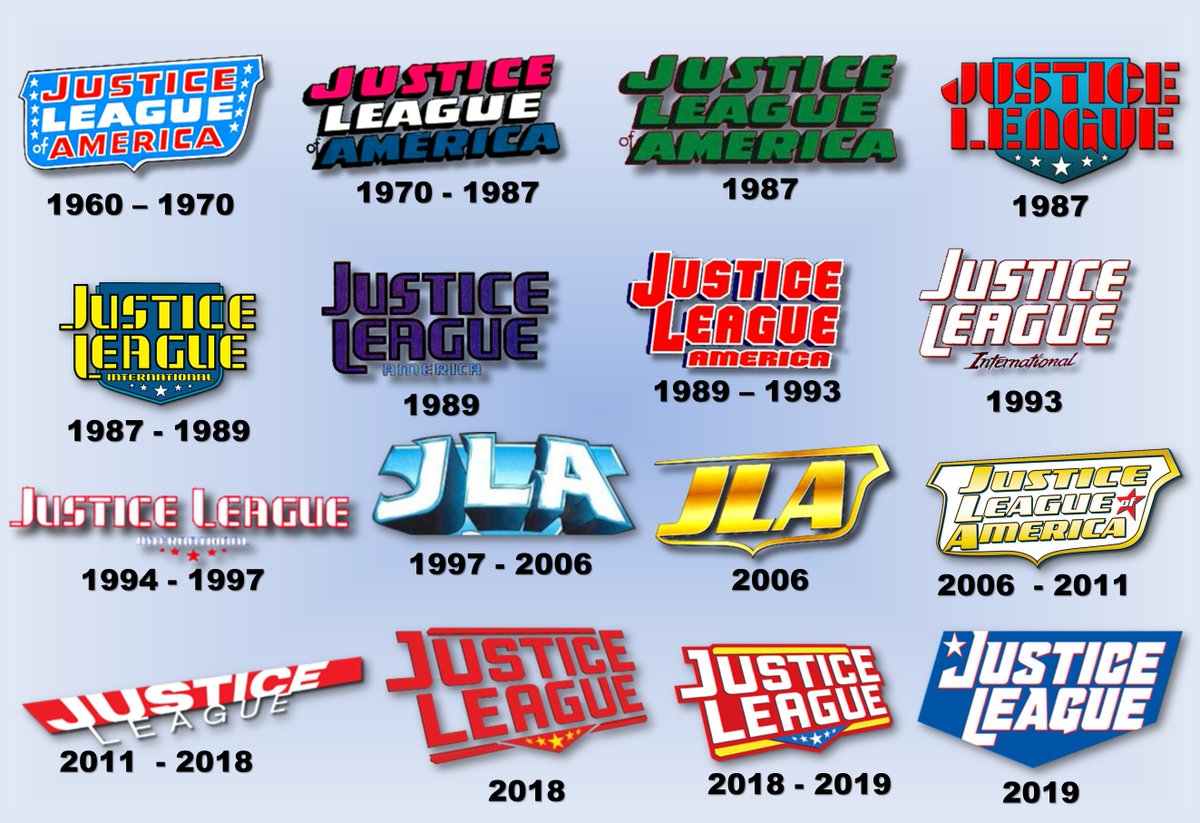 ComicBook_Squad's tweet photo. A look at the main #JusticeLeague logos through the years!!! Which one is your favorite?
#DCcomics #DCUniverse #History #comics https://t.co/LuKfkuBJwq