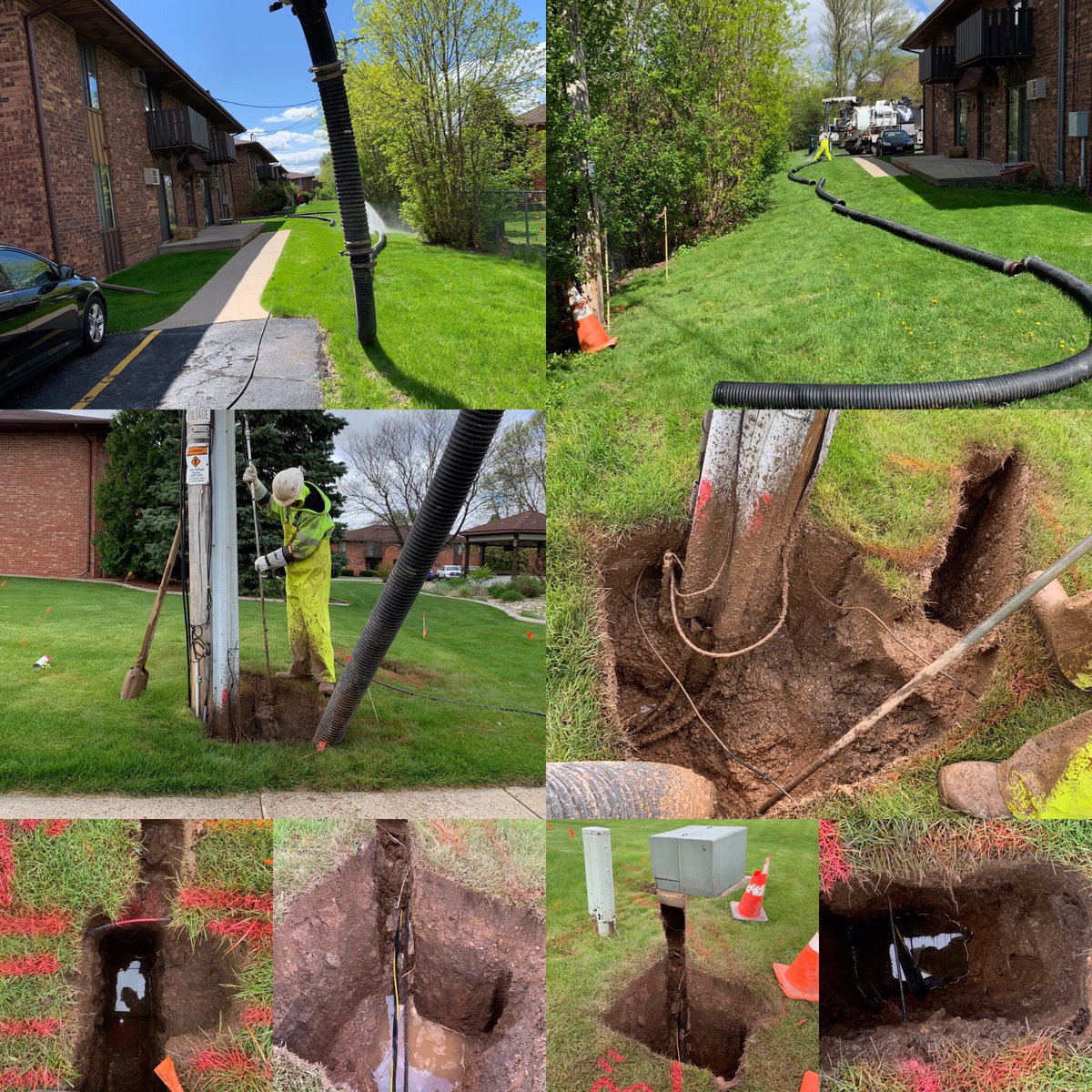 HawkDaylighting's tweet photo. Trenching, locates, and bore pits for new electric.
@ Appleton, WI
#hawkconstruction #coolconstruction #construction #vactor #vactorhxx #vactormanufacturing #hydrovac #hydroexcavation #excavate #hydraulics #hawk #teamhawk #hawkcrew #gettingitdone #safedigging #hawktuff #truvac https://t.co/zJiVKmaco3
